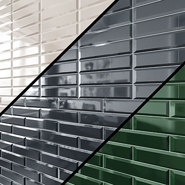 Norse Subway Gloss Ceramic Tiles 3D model image 1 