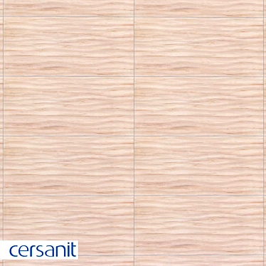 Botanica Beige Relief Facing Tile - 20x44 3D model image 1 