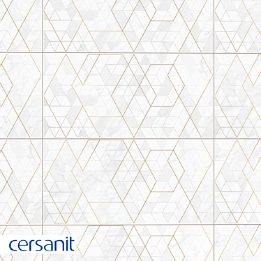 Cersanit Calacatta White Wall Insert 3D model image 1 