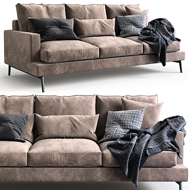 Verzelloni Larsen: Modern Sofa for Stylish Living 3D model image 1 