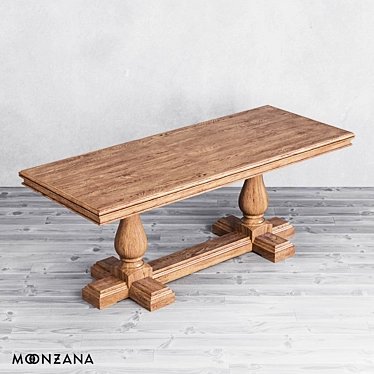 Title: Replica OM Dining Table by Moonzana 3D model image 1 