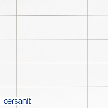 Cersanit Gradient White 19.8x59.8: Sleek and Modern Tile 3D model image 1 