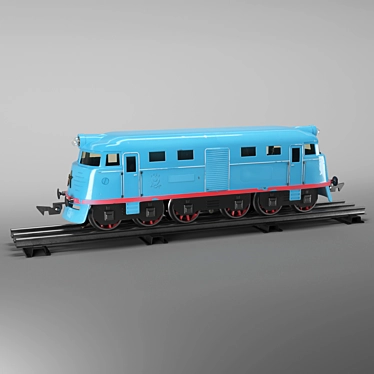 Pioneer Railway: Kid's Train Set 3D model image 1 