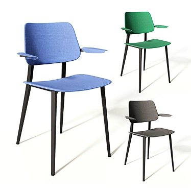 Elegant Armrest Chair Midj Joe 3D model image 1 
