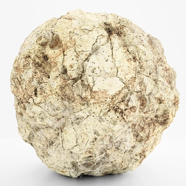 Beige Rock Texture: VRAY PBR Material 3D model image 1 