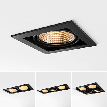 Modular Mini Multiple: Versatile Lighting Solution 3D model image 1 