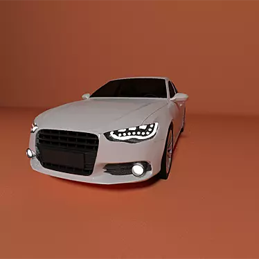 Sleek 2011 Audi A6: Turbocharged Performance 3D model image 1 