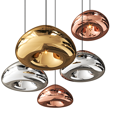 Copper Void Pendant: Tom Dixon Light 3D model image 1 