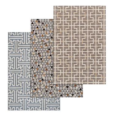 Premium Carpet Set: High-Quality Textures for Interior Design 3D model image 1 