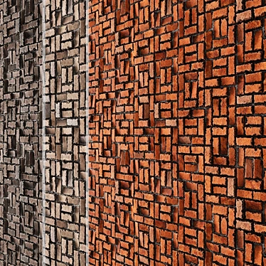 Seamless 4K Brick Design 3D model image 1 