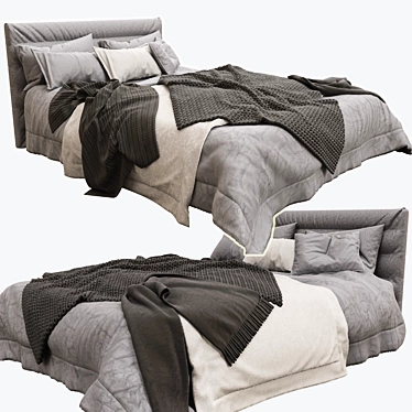 Corona Render Bed: 180x210cm 3D model image 1 