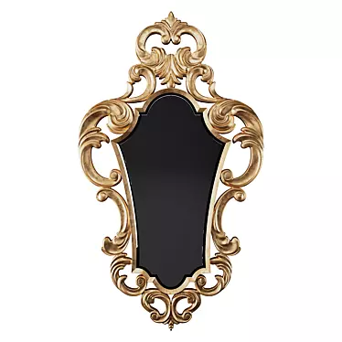 Classic Rococo Mirror: Elegant and Luxurious 3D model image 1 