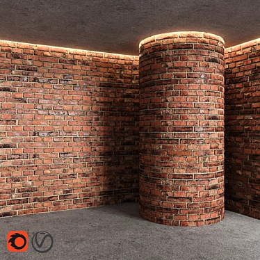 Burnt Clinker Bricks - High Quality Textures & 3D Models 3D model image 1 