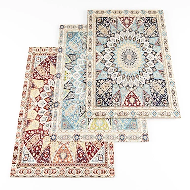 Versatile Collection: 5 Texture Rugs & Author Archive 3D model image 1 