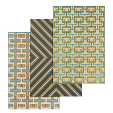 Premium Carpet Set: High-Quality Textures 3D model image 1 
