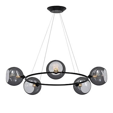 Elegant Vitaluce Pendant Chandelier 3D model image 1 