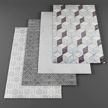 Title: Elegant Collection of De Dimora Rugs 3D model image 1 