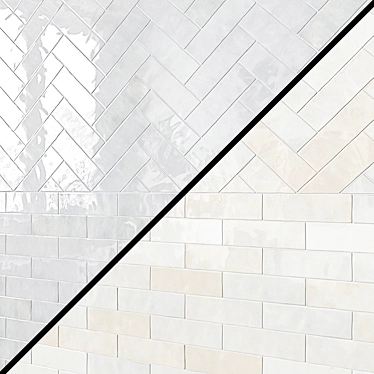 Cloe Ceramic Subway Tile: Beautifully Versatile 2.5" x 8" Tiles 3D model image 1 