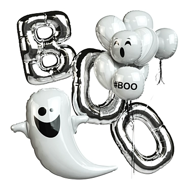 Whimsical Balloon Decoration Set 3D model image 1 