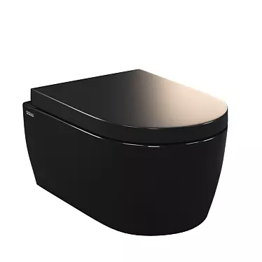 Black Diamond RimFree Wall-Hung Toilet 3D model image 1 