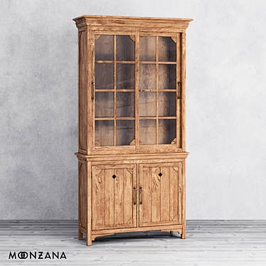 OM Library Resident 2-sections Cabinet 3D model image 1 