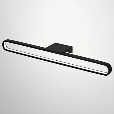 Sleek Wall Décor Lamp 3D model image 1 