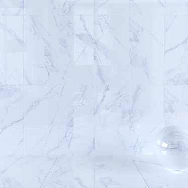 Museum Calacatta 4D Marble Wall Tiles 3D model image 1 