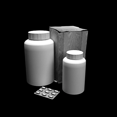 Sherwood Medicine Kit: Pills and Medical Essentials 3D model image 1 