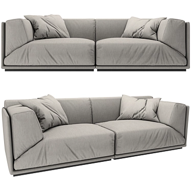 Max 2012 Sofa: 245x95x80 3D model image 1 