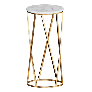 Marble Top Side Table 3D model image 1 