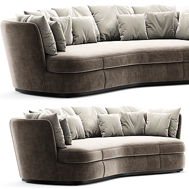 Apollo Maxalto Sofa: Elegant Italian Design 3D model image 1 