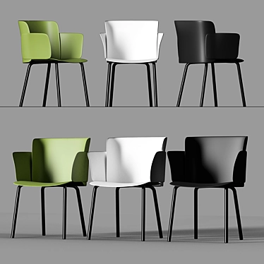 Desalto PAPER | Polypropylene Garden Chair 3D model image 1 