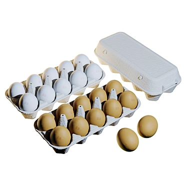 Color-Changing Egg Set 3D model image 1 