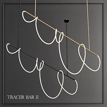 Tracer Bar II: Modern Lighting Fixture 3D model image 1 