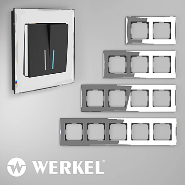 OM Glass frames for sockets and switches Werkel Diamant mirror