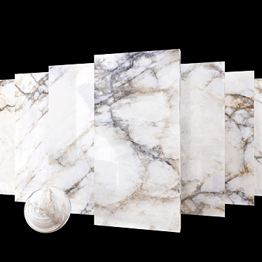 Museum Crystal White Marble Set 3D model image 1 