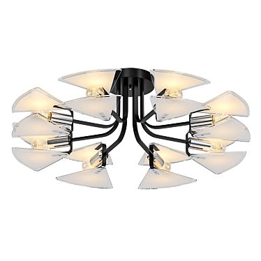 Elegant Becharof Chandelier: Illuminate with Style! 3D model image 1 