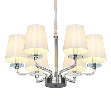 Elegant Divinare Palermo Chandelier 3D model image 1 