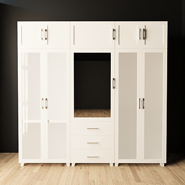 Versatile Storage Solution Cabinet 3D model image 1 