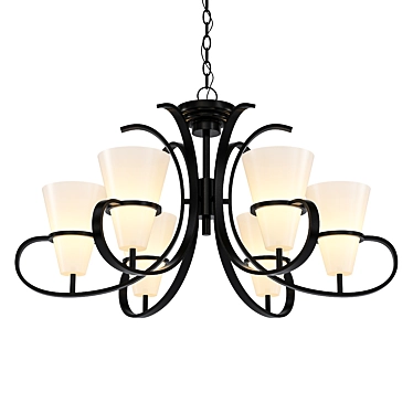 Elegant Fiacolla Pendant Light 3D model image 1 