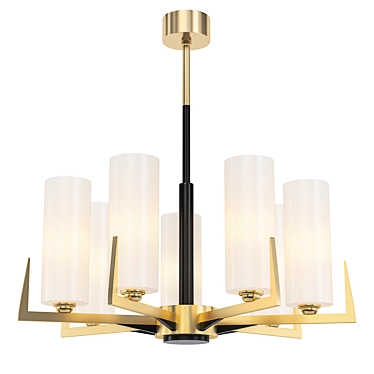 Maximo Brass Pendant Light 3D model image 1 