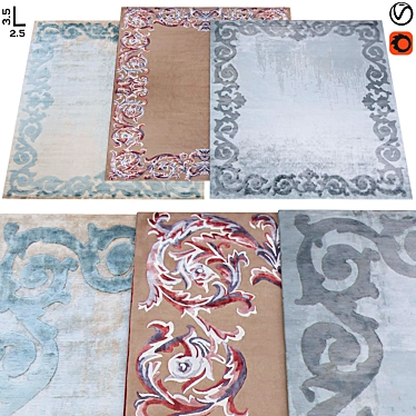 Archive Classic Carpets 3D model image 1 