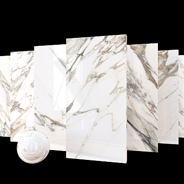Elegant Marble Set: Macchia Vecchia 3D model image 1 