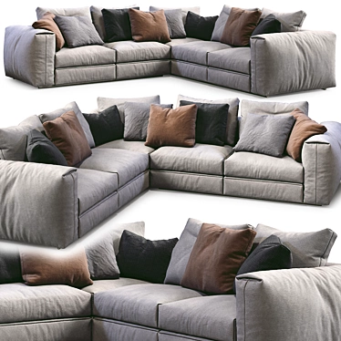 Modern Asolo Flexform Sofa 3D model image 1 
