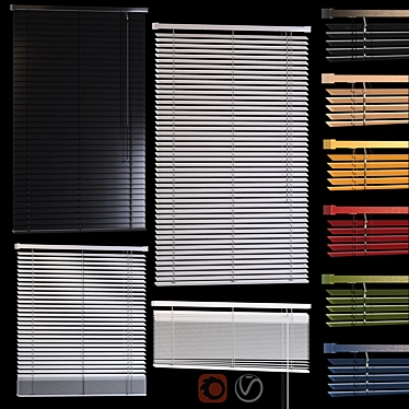 Title: Versatile PVC Tilt Blinds 3D model image 1 