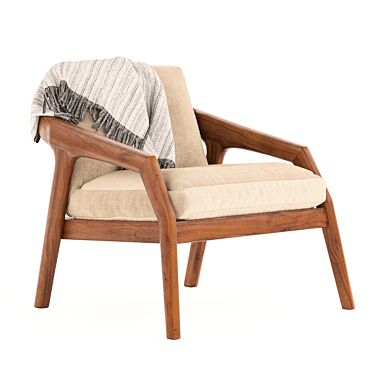 Elegant Comfort: Poltrone Armchair 3D model image 1 