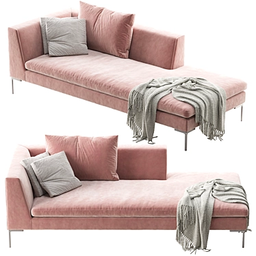 Spacious Charles Sofa Set 3D model image 1 