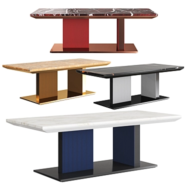 Luigi Volpi Rectangular Living Table 3D model image 1 