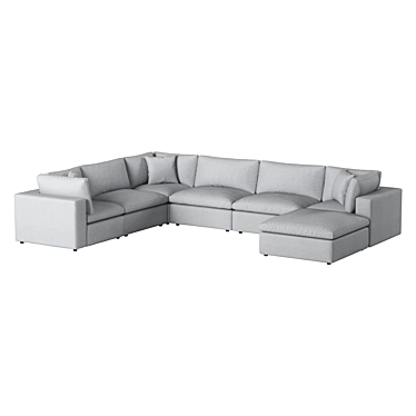 Modular Sectional Sofa: Flexible & Stylish 3D model image 1 