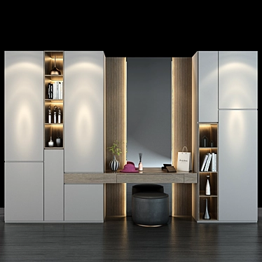 Modern Storage Solution: Furniture Cabinet 0183 3D model image 1 